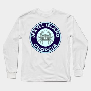 Jekyll Island Georgia Beach Crab Long Sleeve T-Shirt